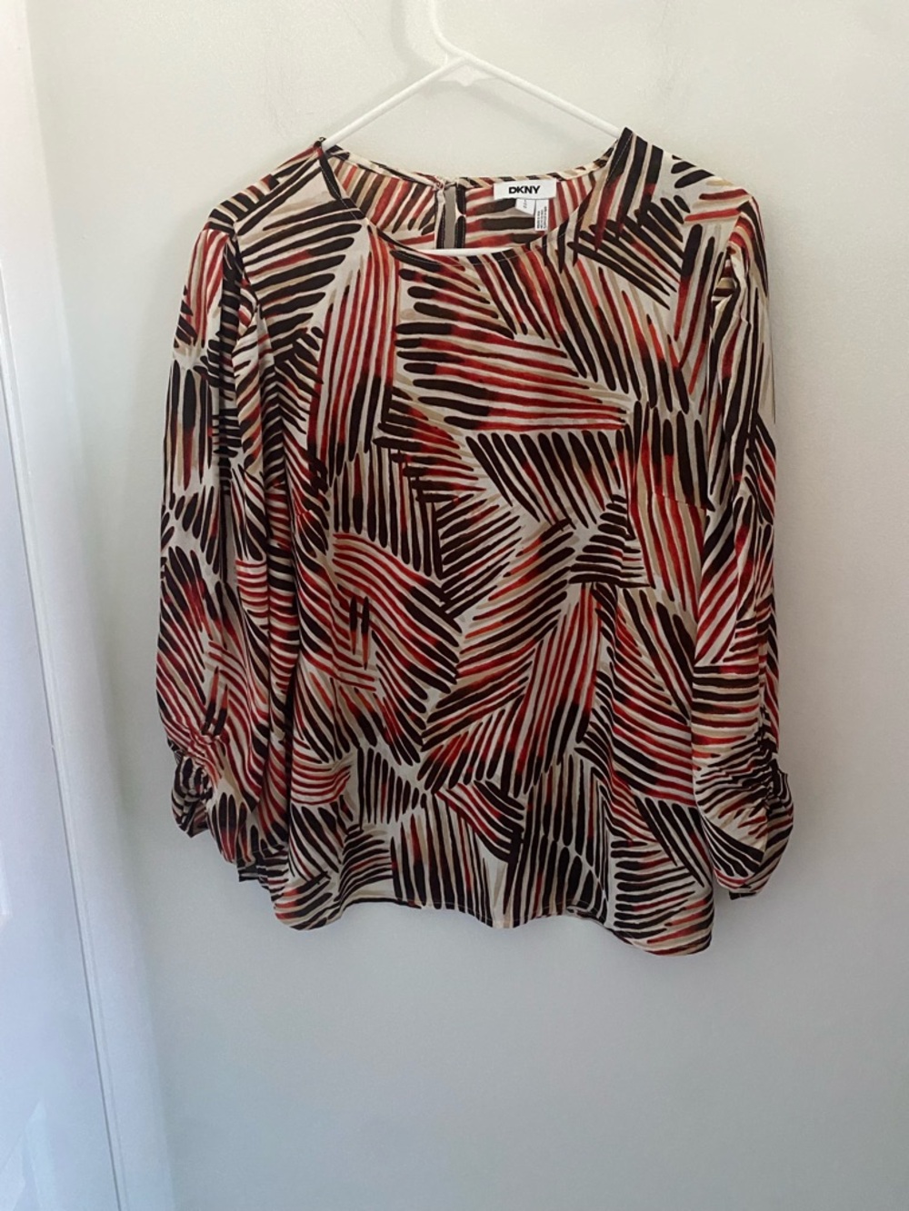 DKNY Tropical Print Blouse